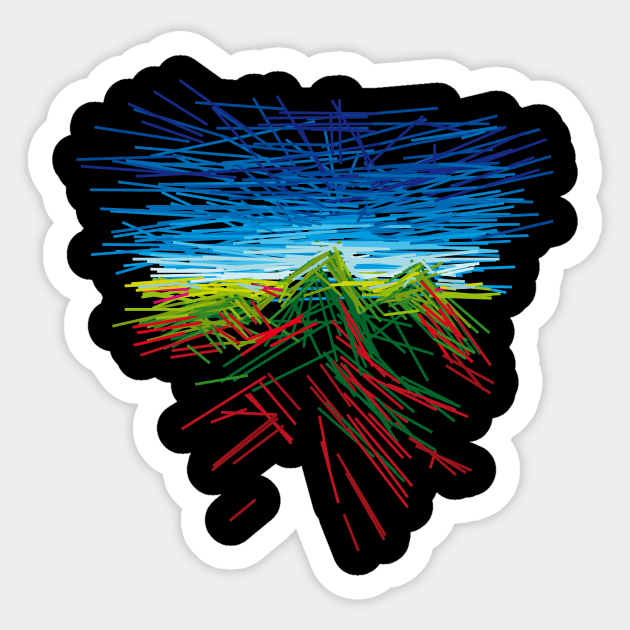 mountain Sticker by Nikokosmos